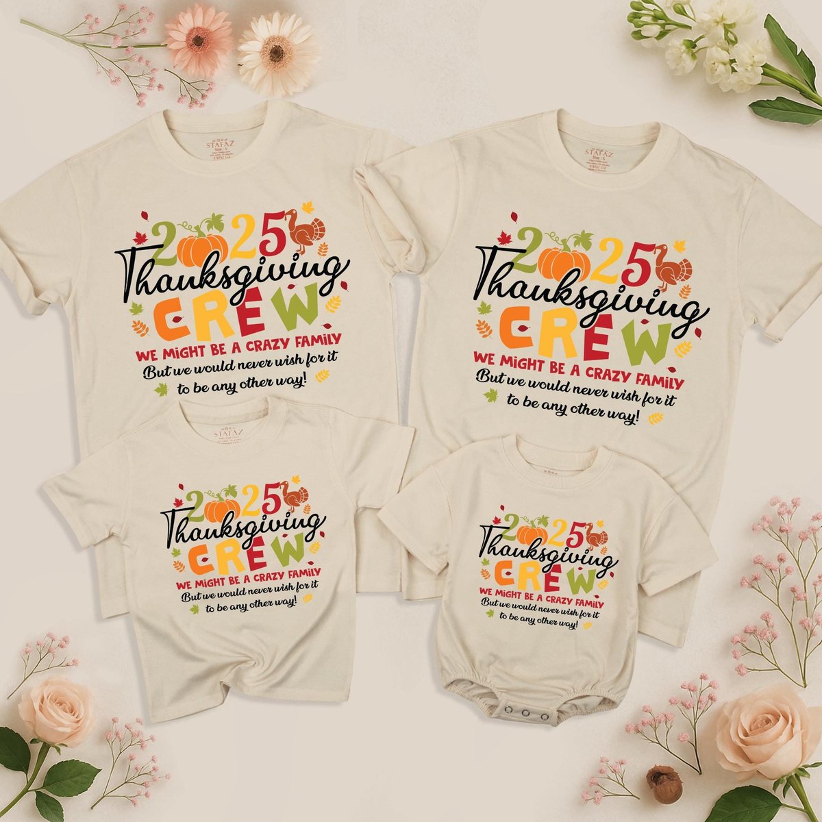 Thanksgiving Family Crew Shirt 2025 Thanksgiving Crew Shirt Fall Family Matching Tees Family Thanksg 435