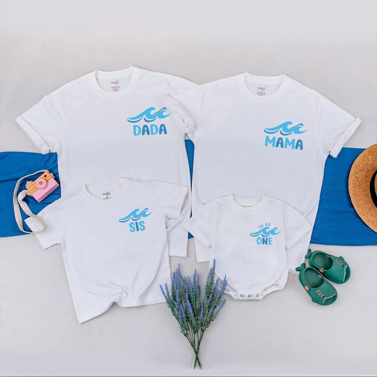 The Big One First Birthday Matching Shirts Surfs Up Summer Beach Tees Custom 1st Birthday Surf Outfi 431