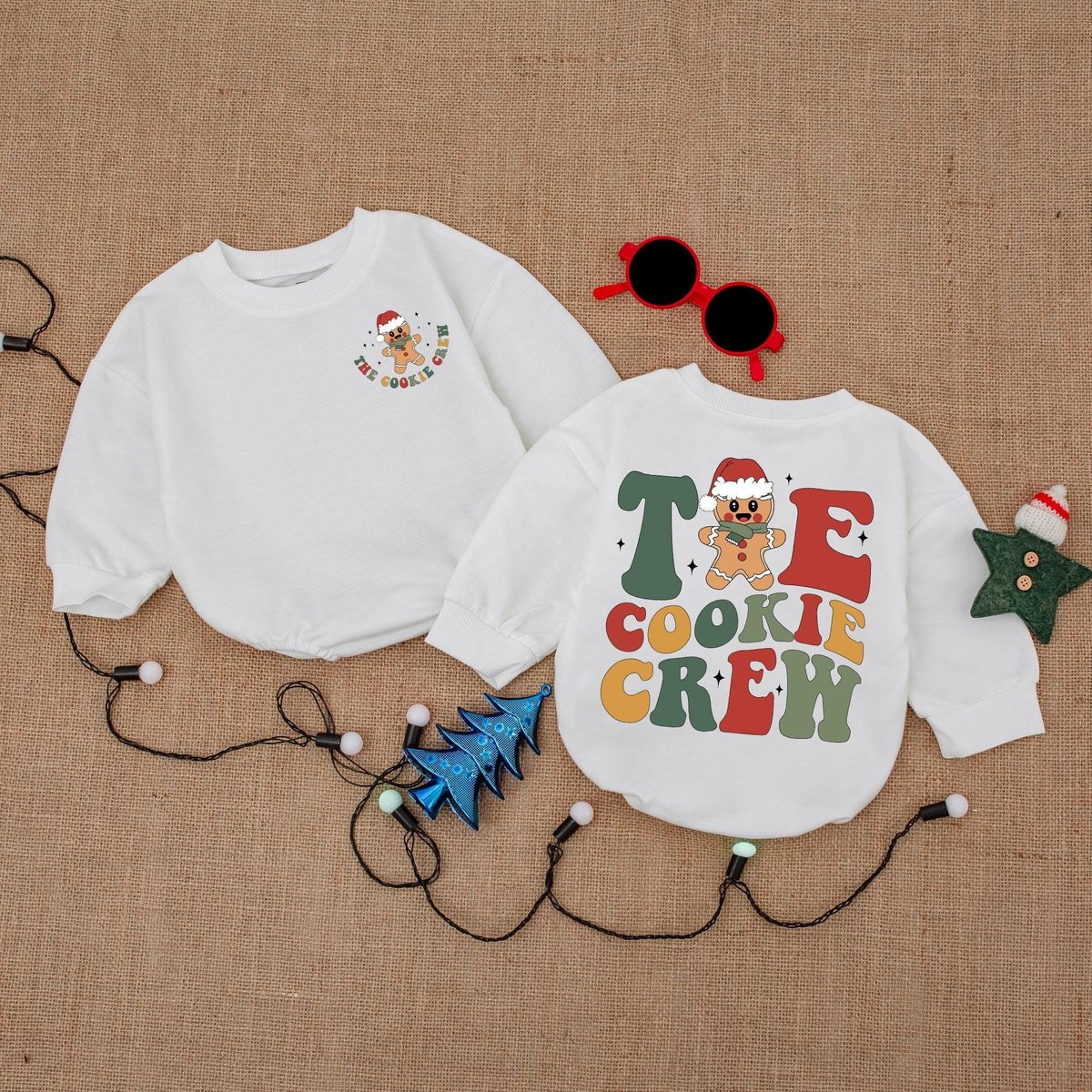The Cookie Crew Christmas Clothes Gingerbread Boy Christmas Bubble Romper Cookie Christmas Outfit Sk 181