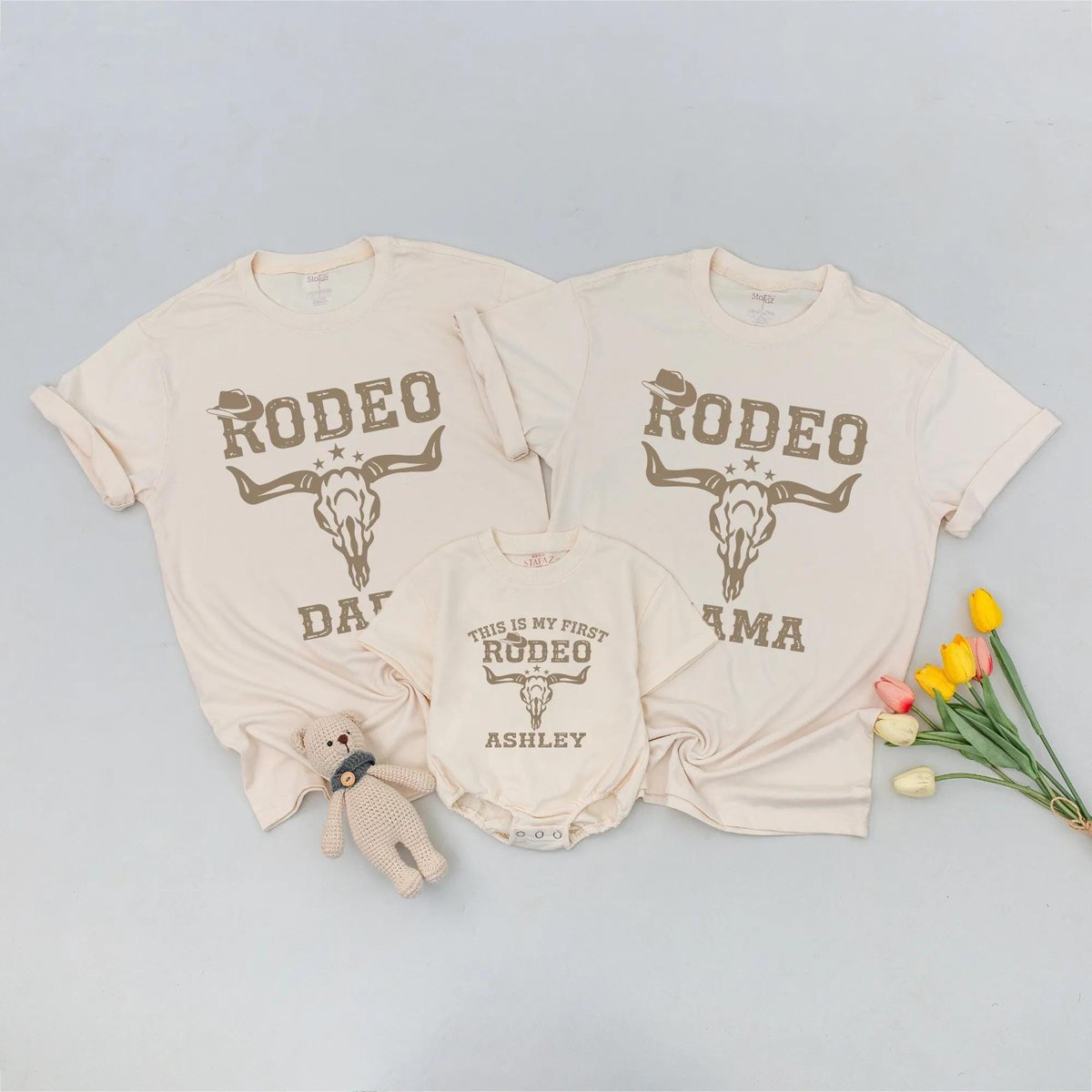 This Is My First Rodeo Family Birthday Matching T Shirt Mommy And Me Cowboy Outfits 1st Birthday Out 435