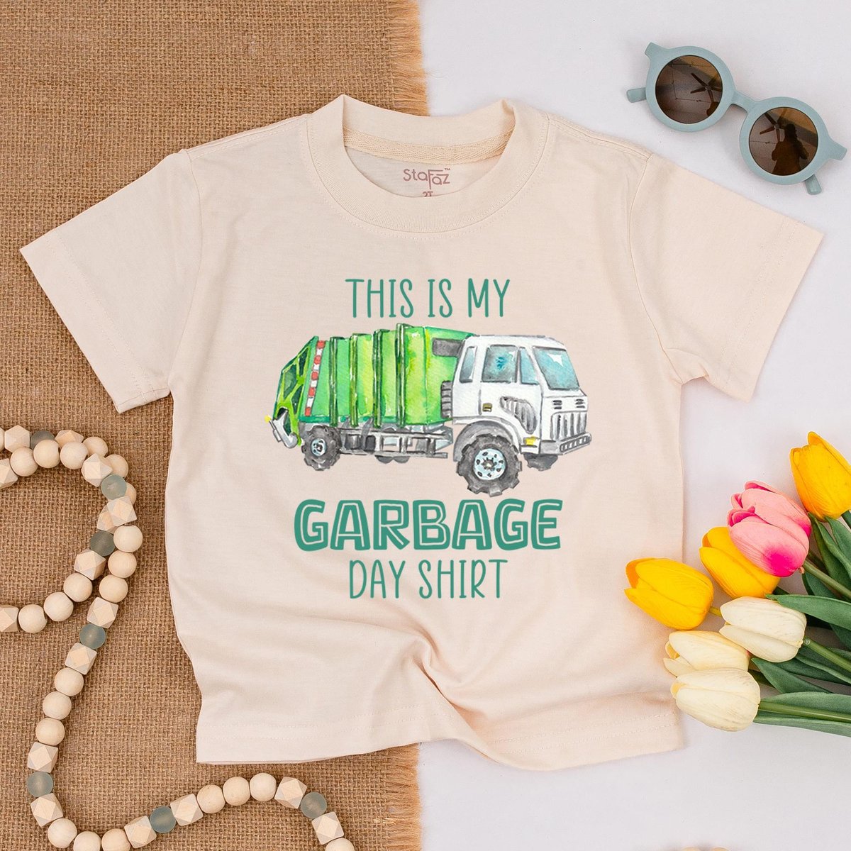 This Is My Garbage Day Toddler T shirt Green Garbage Trash Truck Outfit Trash Day Truck Driver Recyc 183
