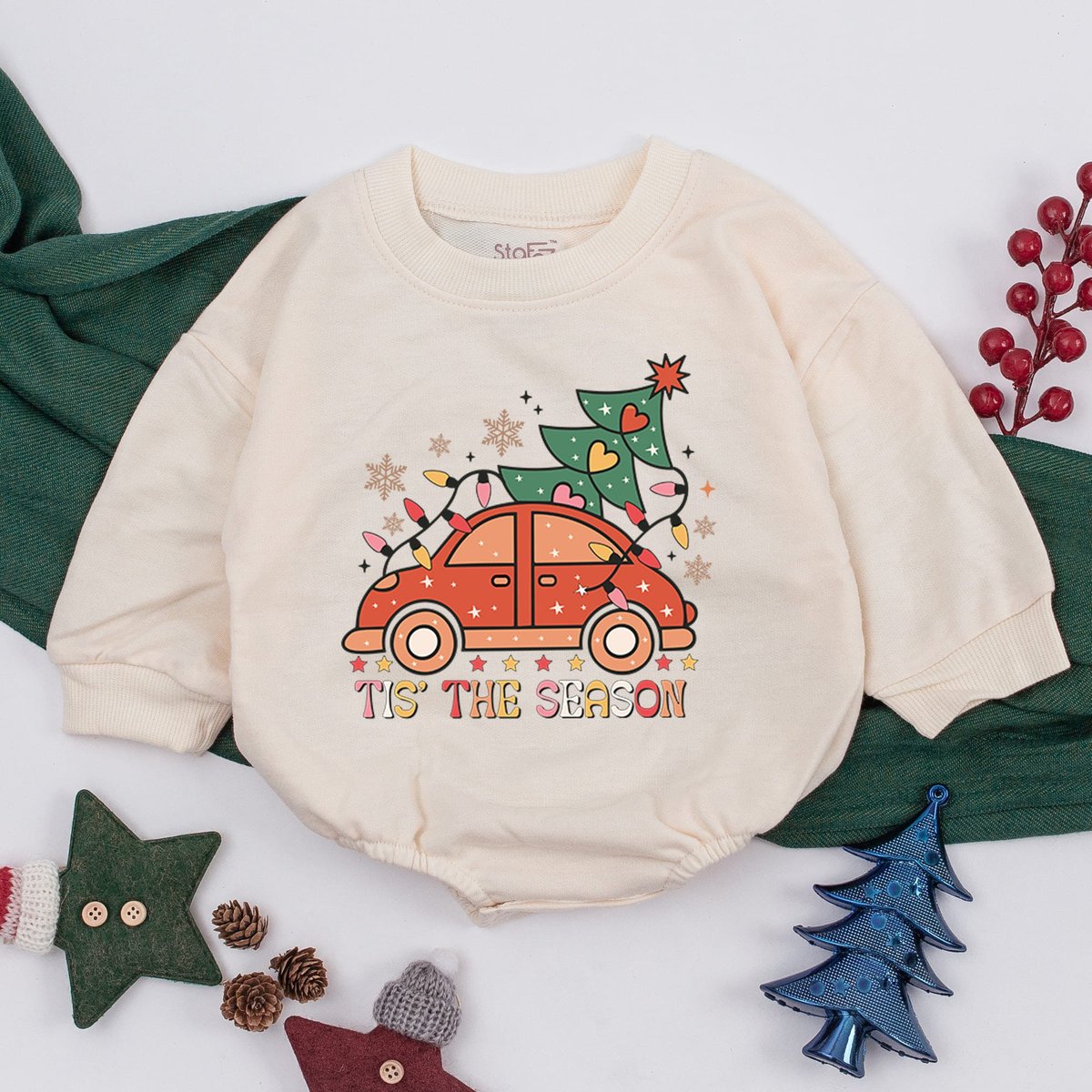 Tis The Season Baby Romper Christmas Toddler Sweatshirt First Christmas Baby Clothes Baby Shower Gif 158