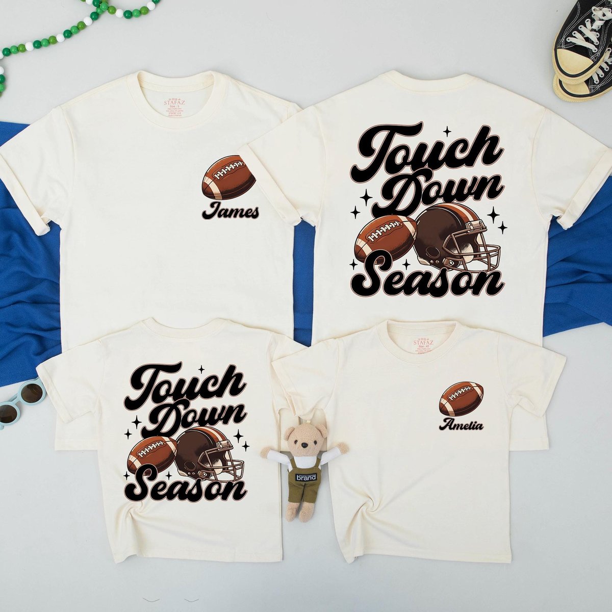 Touch Down Season Matching Shirts Football Family Shirts Football Wife Shirt Football Mom Shirt Game 435