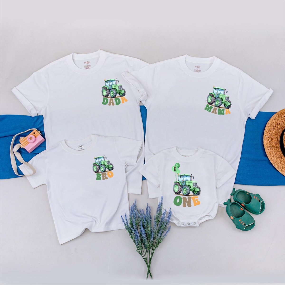 Tractor Birthday Shirt Custom Farm Birthday Shirt Matching Family Tractor Tees Country Theme Birthda 437