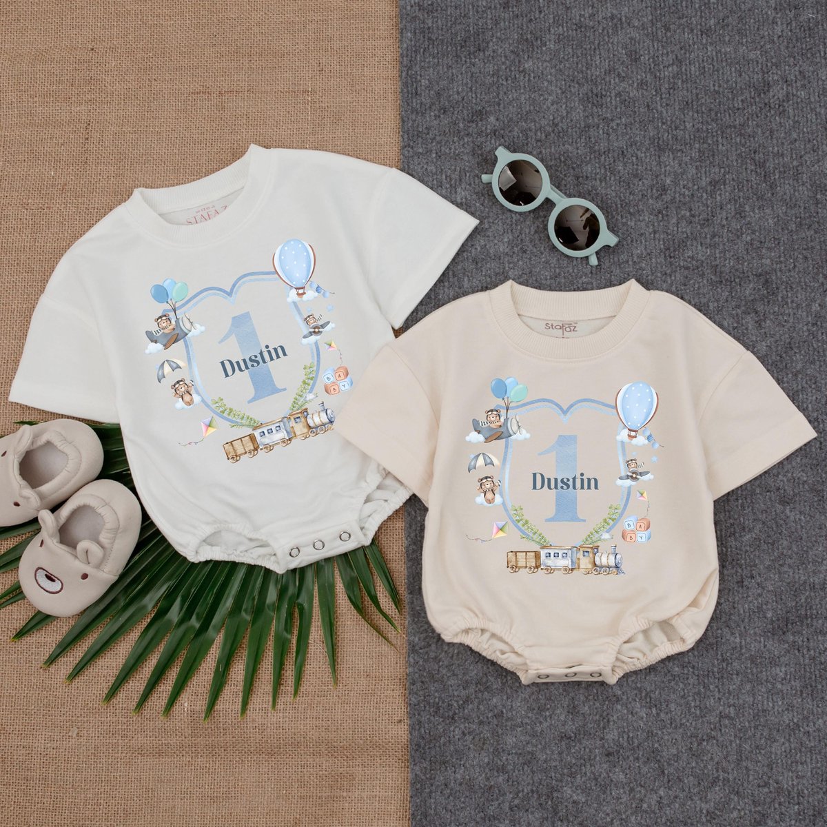 Train To One First Birthday Romper Baby Boy First Birthday Clothes Cute Toddler Clothes 1st Birthday 431