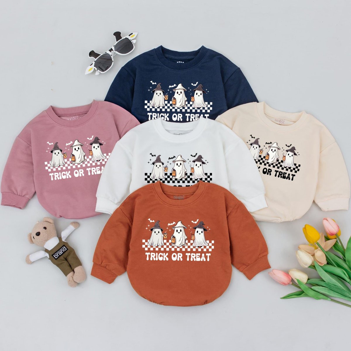 Trick Or Treat Baby Romper Newborn Bubble Romper Toddler Baby Halloween Bodysuit Sweatshirts Hallowe 176