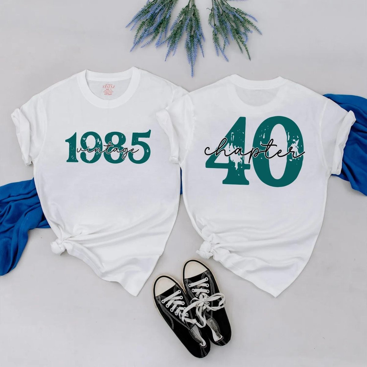Vintage 1985 40th Birthday Shirt Women Chapter 40 T Shirt Gift for Mom Turning 40 Tee Best Friend Bd 430