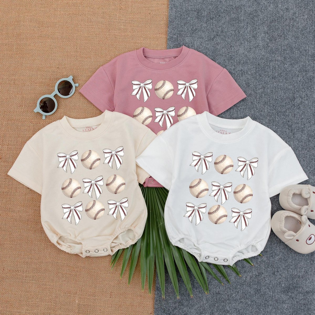 Vintage Baseball Bow T Shirt Bubble Romper Gameday Newborn Clothes Baseball Lover Tee Baby Gift Gift 187