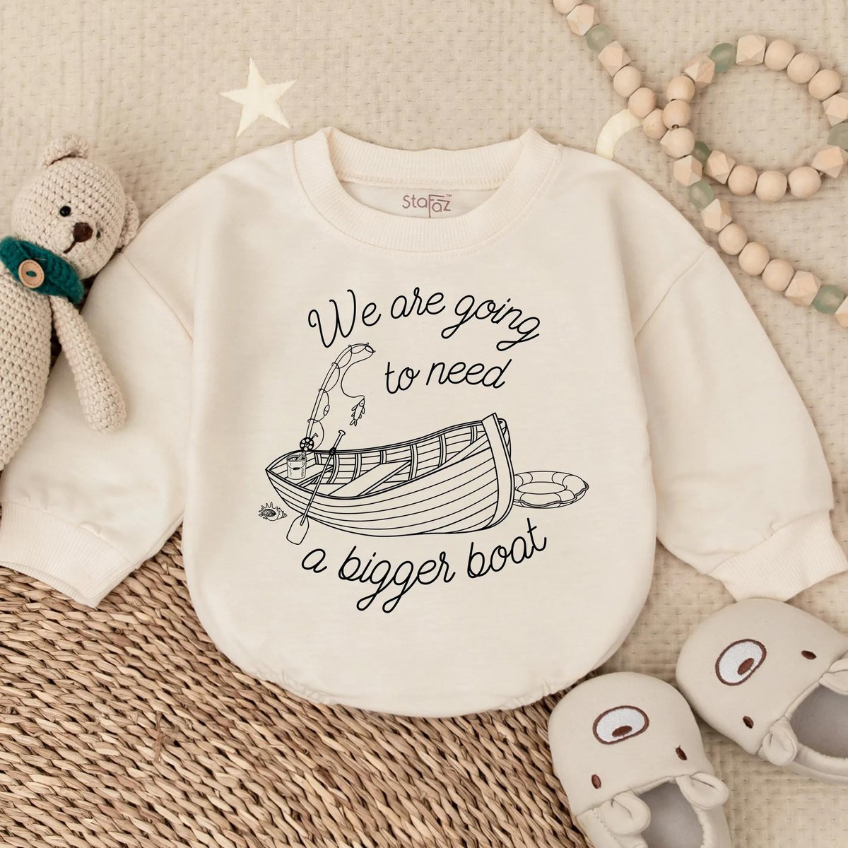 We Are Going To Need A Bigger Boat Baby Romper Sweatshirt Baby Bodysuit Baby Clothes Pregnancy Revea