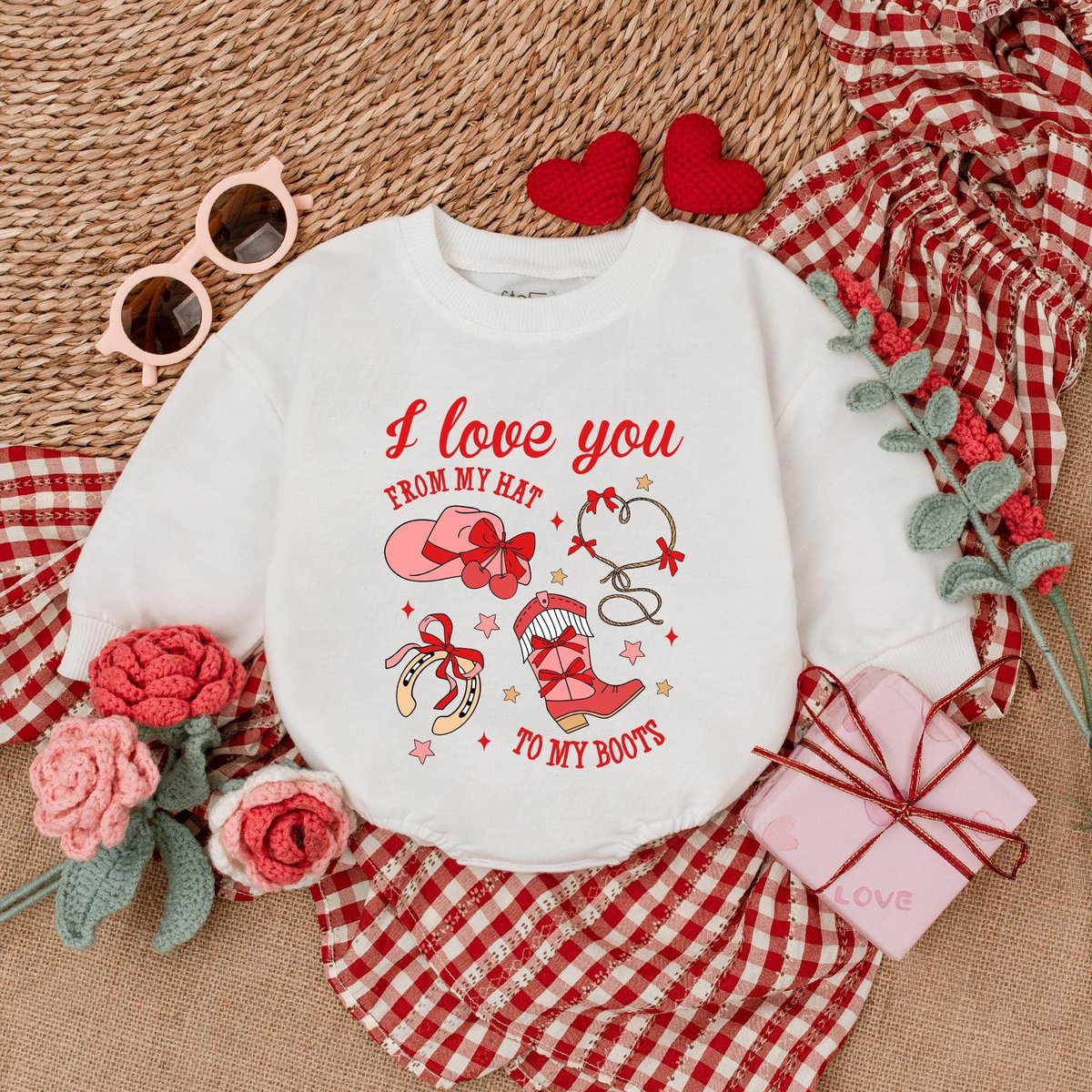 Western Valentine Baby Romper Baby Valentine Bodysuit My 1st Valentines Day Outfits Valentines Baby 184