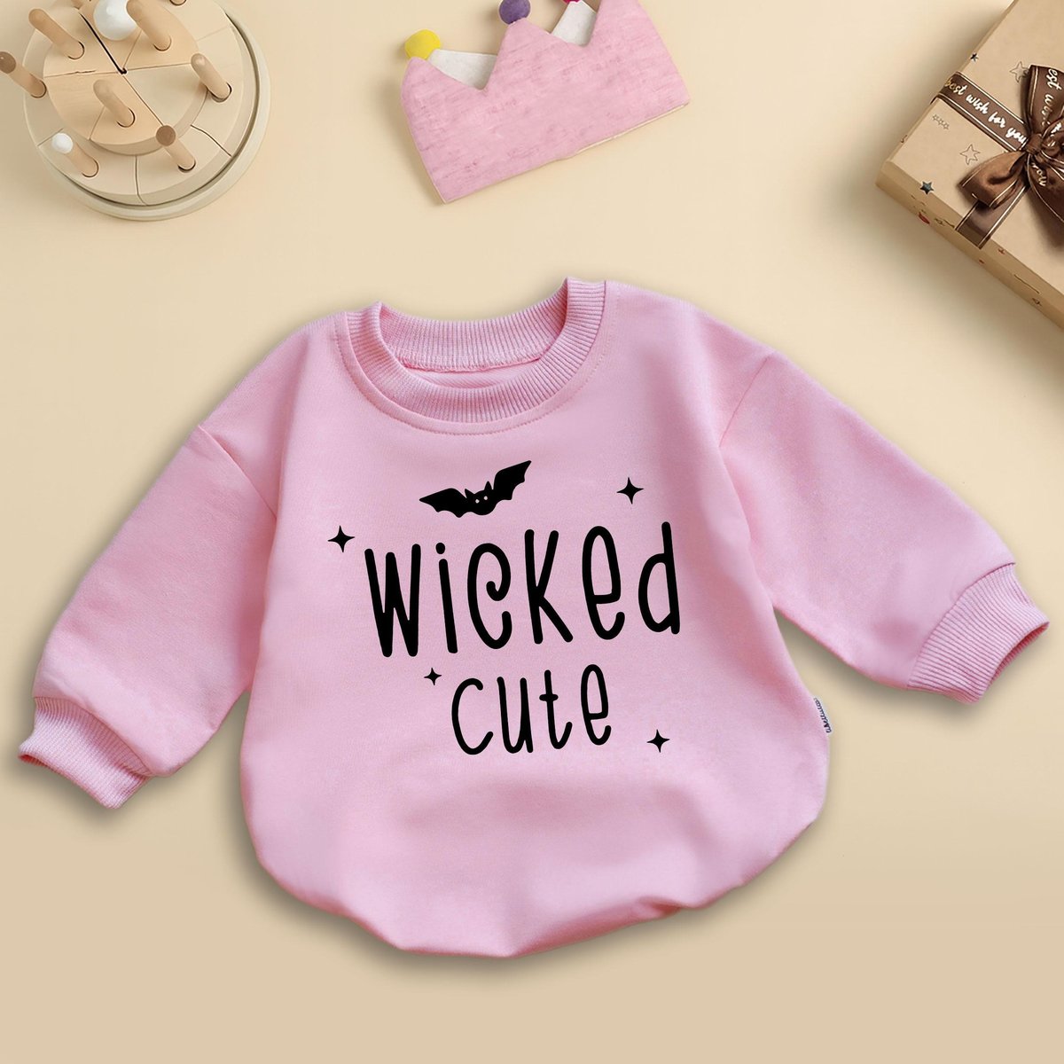 Wicked Cute Baby Romper Halloween Witch Bodysuit Halloween Party Baby Outfit Halloween Baby Shower G 436