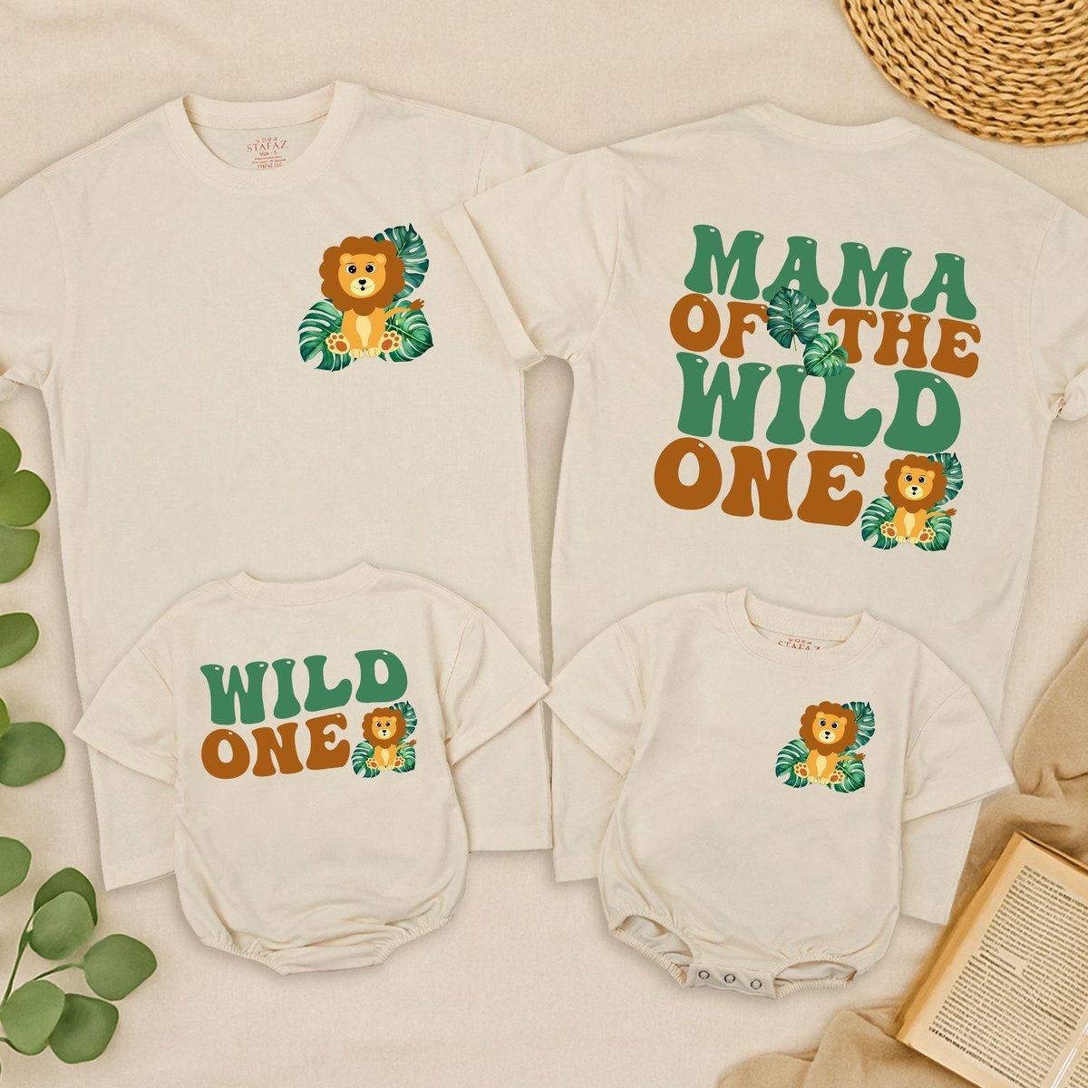 Wild One 1st Birthday Shirts Safari Wild One Family Matching TShirts Wild Mama Dada First Birthday S 434