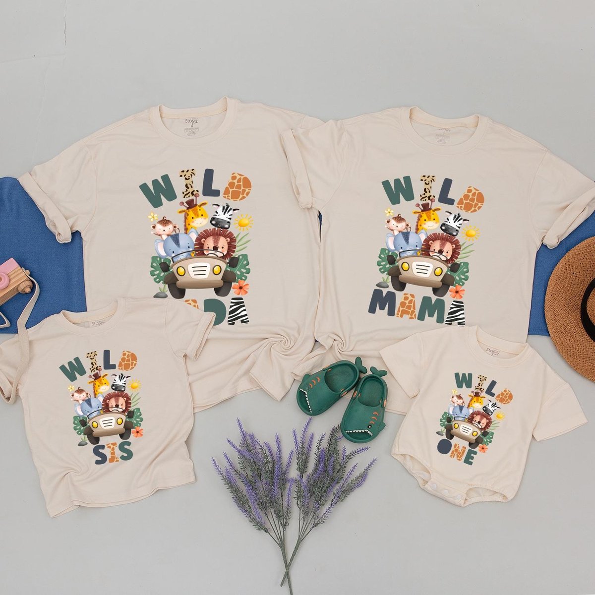Wild One Family Matching Shirts 1st Birthday Safari Shirt Mommy of the Wild One Zoo Birthday Outfit 179