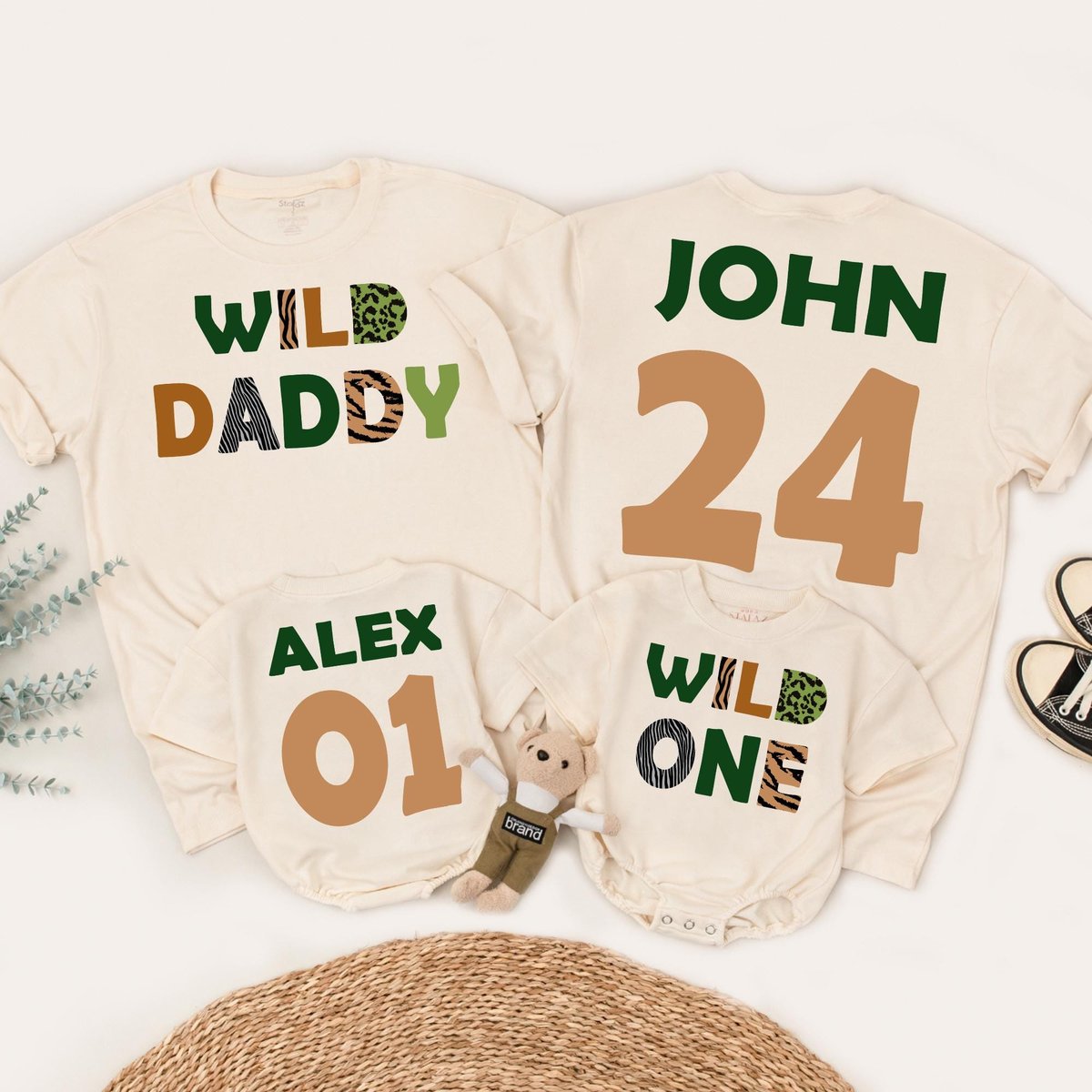 Wild One Family Matching Shirts 1st Birthday Safari Shirt Mommy of the Wild One Zoo Birthday Outfit 183