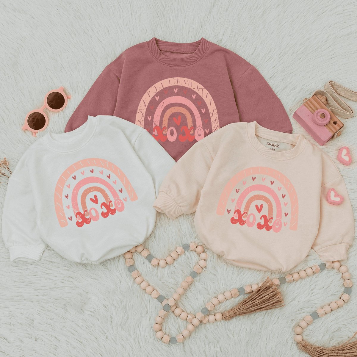 Xoxo Baby Romper Baby Girl Valentine Day Outfit Valentine Baby Outfit Rainbow Baby Clothes 1st valen 164