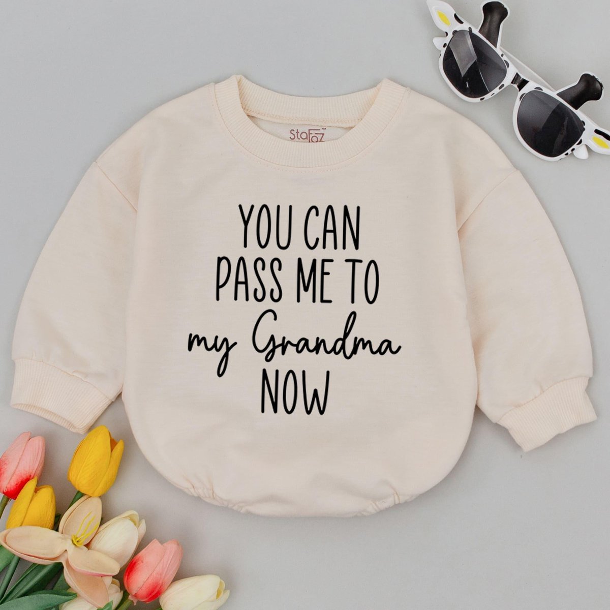 You Can Pass Me To My Grandma Baby Romper New Baby Gift Funny Baby Bodysuit Pregnancy Reveal Baby Sh 182